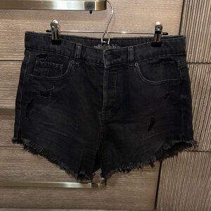 NWT- Wild Fable Black Frayed Jean Shorts